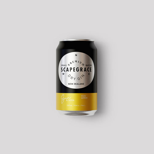 Scapegrace Gin, Soda with Yuzu Lemon